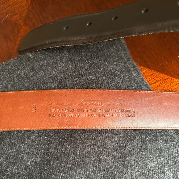 Coach EUC Vintage Black Leather Belt 8500, L - Made in USA - Picture 8 of 9